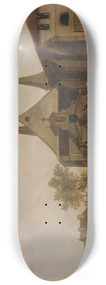 Jacques Franois Joseph Swebach-Desfontaines - Pillage dune glise pendant la Rvolution 8.25 inch art skate deck