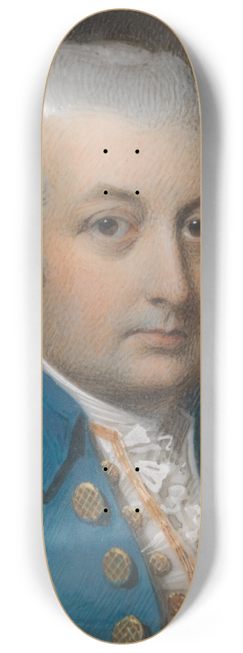 George Engleheart - Portrait of a Gentleman 8.25 inch art skate deck