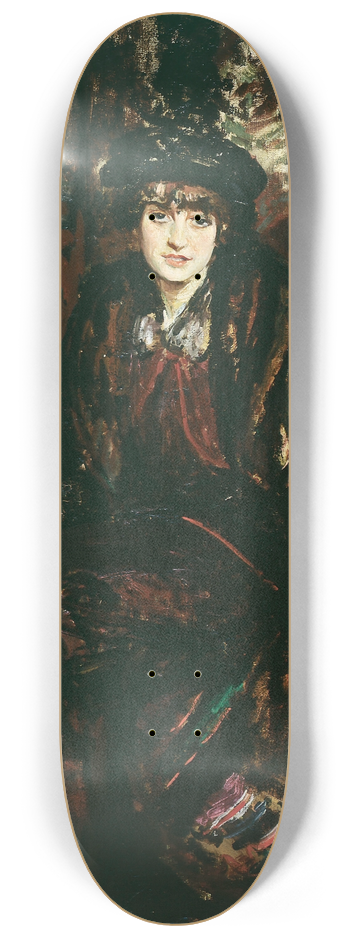Jacques-mile Blanche - Portrait de Marguerite Decazes de Glucksbierg, princesse Jean de Broglie 8.25 inch art skate deck