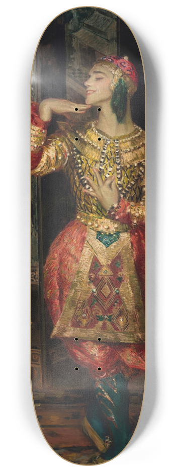 Jacques-mile Blanche - Vaslav Nijinsky in Danse Siamoise 8.25 inch art skate deck