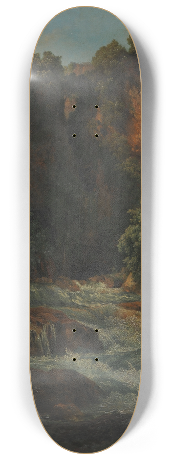 Jacques-Raymond Brascassat - Cascade et rochers 8.25 inch art skate deck