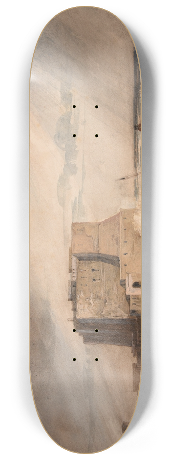 Jacques-Raymond Brascassat - Le Chteau de luf  Naples 8.25 inch art skate deck