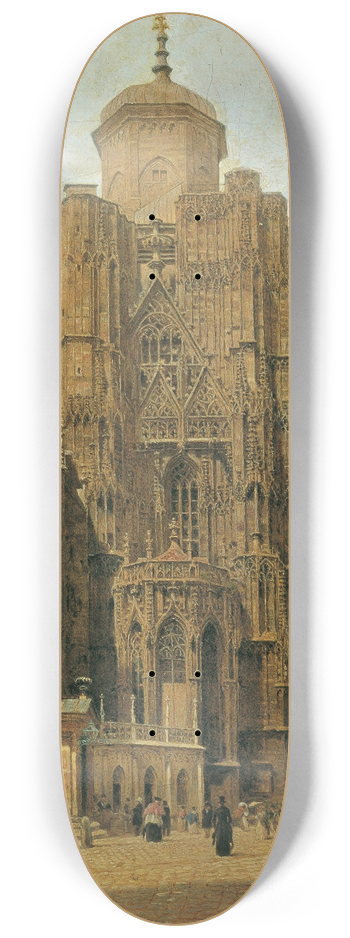 Jakob Alt - Der Stephansdom in Wien 8.25 inch art skate deck