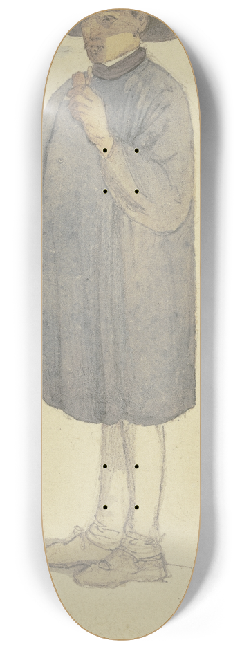 Jakob Becker - Man with hat 8.25 inch art skate deck
