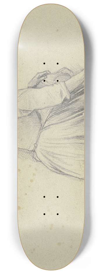 Jakob Becker - Rckansicht eines knienden Mdchens mit Zuber 8.25 inch art skate deck