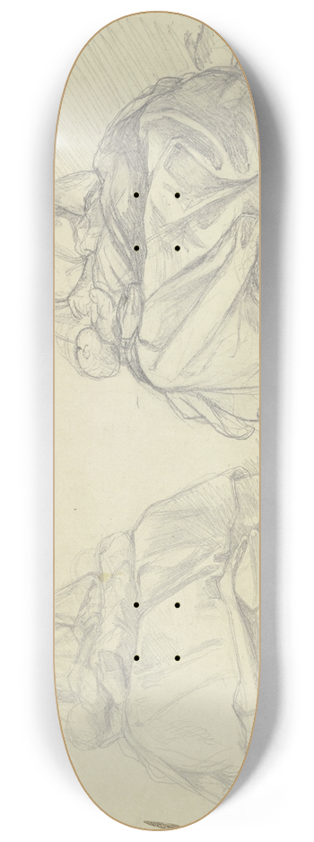 Jakob Becker - Studienblatt; Mutter mit Kind 8.25 inch art skate deck