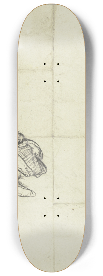 Jakob Becker - Study of a child 8.25 inch art skate deck