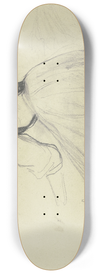Jakob Becker - Study sheet; Kneeling Woman 8.25 inch art skate deck