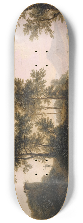 Jakob Christoph Miville - Italian Landscape 8.25 inch art skate deck