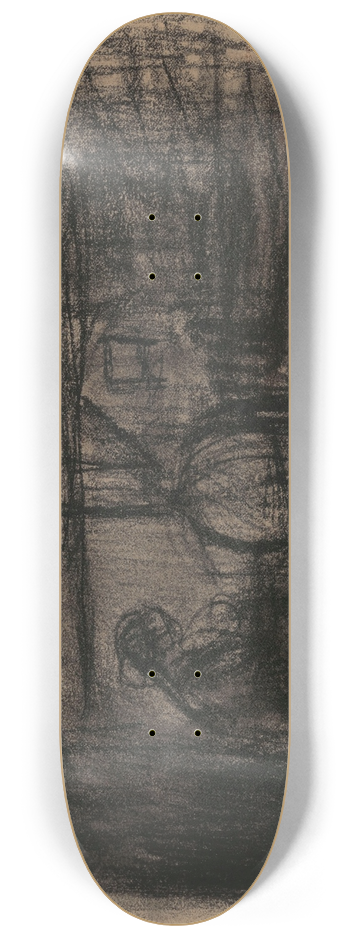 Jakob Smits - Old Interior in the Kempen 8.25 inch art skate deck
