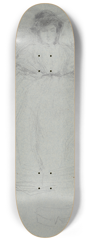 James Abbott McNeill Whistler - Nelly 8.25 inch art skate deck