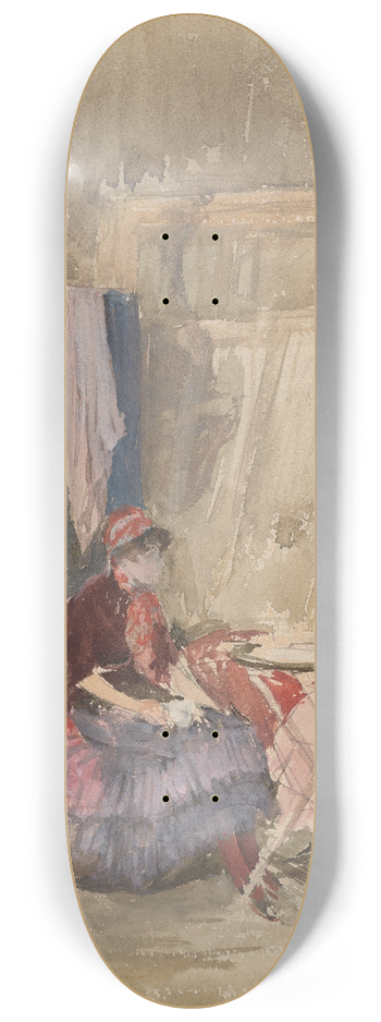 James Abbott McNeill Whistler - Note in Pink and PurpleThe Studio 8.25 inch art skate deck