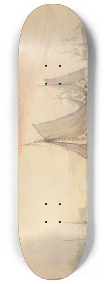James Baker Pyne - Shipping in a Calm 8.25 inch art skate deck