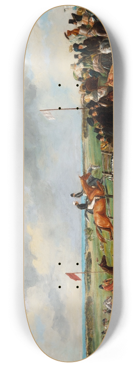 George Hamilton - The First Steeplechase In South Australia, 25 September 1846 8.25 inch art skate deck