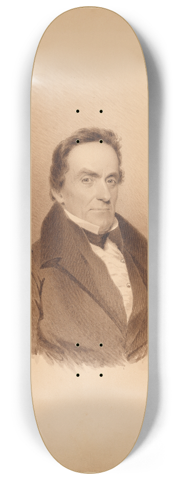 James Barton Longacre - Lewis Cass 8.25 inch art skate deck