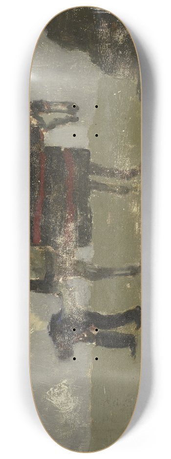 George Hendrik Breitner - Blacksmith with Gray 8.25 inch art skate deck