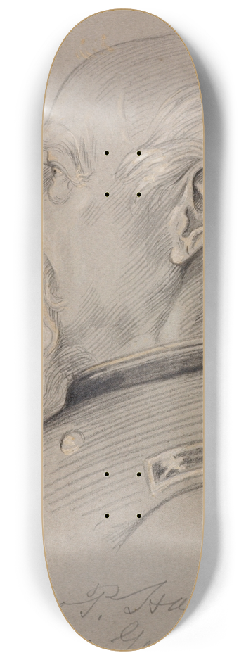 James Edward Kelly - Major General Thomas Porter Hatch 8.25 inch art skate deck