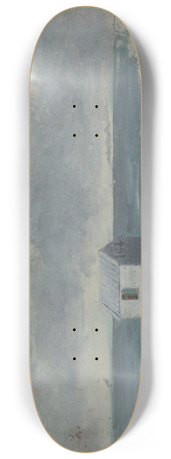 James Ensor - Bathing Hut on the Beach 8.25 inch art skate deck