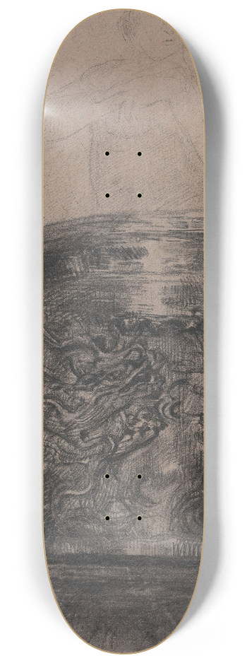 James Ensor - Bronze pot with Apparitions 8.25 inch art skate deck