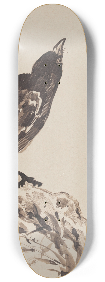 James Ensor - Chinoiserie, a Bird 8.25 inch art skate deck