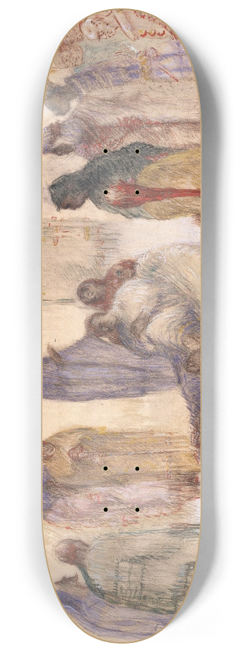 James Ensor - Christ with the Lame 8.25 inch art skate deck