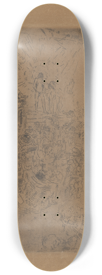 James Ensor - De bespotting van Christus (Ecce Homo) 8.25 inch art skate deck