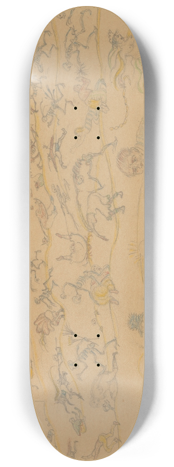 James Ensor - De gefopte boeren 8.25 inch art skate deck