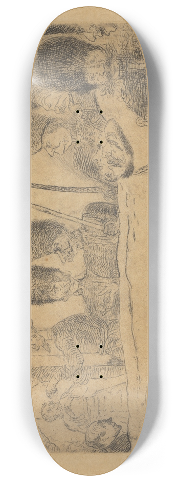 James Ensor - De gendarmes 8.25 inch art skate deck