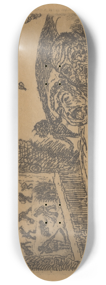 James Ensor - De luiheid 8.25 inch art skate deck