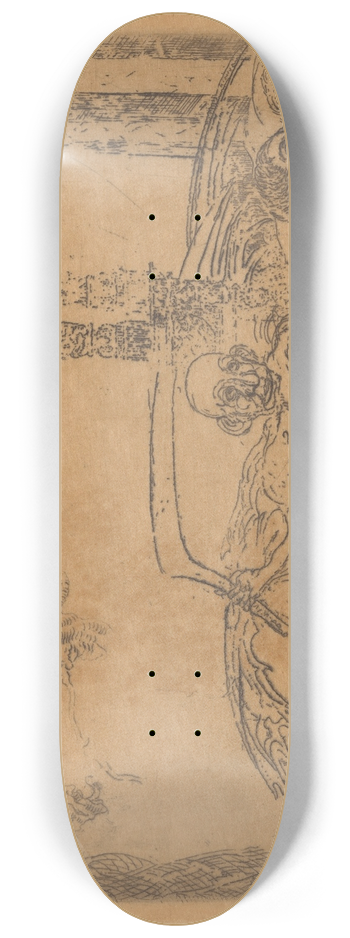 James Ensor - De ontucht 8.25 inch art skate deck