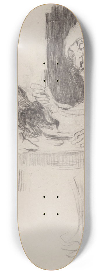 James Ensor - Dining Single man 8.25 inch art skate deck