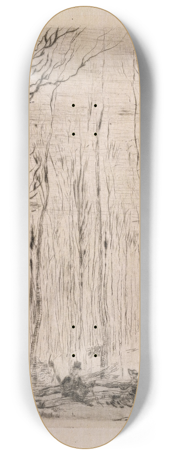 James Ensor - Forest at Groenendael 8.25 inch art skate deck