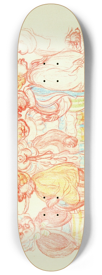 James Ensor - Grimacet, Craco-Cigaret 8.25 inch art skate deck
