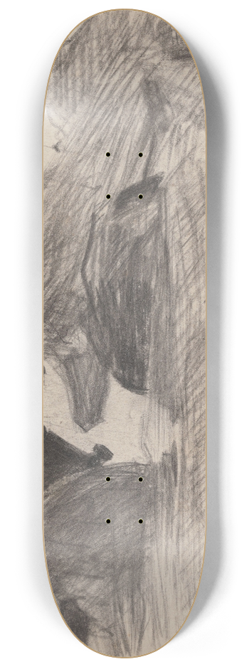James Ensor - Hallstand, detail 8.25 inch art skate deck