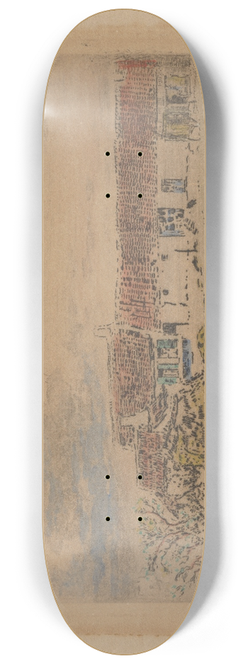 James Ensor - Hoeve te Leffinge 8.25 inch art skate deck