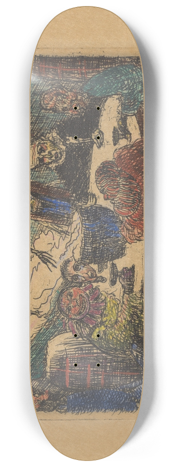 James Ensor - Koning Pest 8.25 inch art skate deck