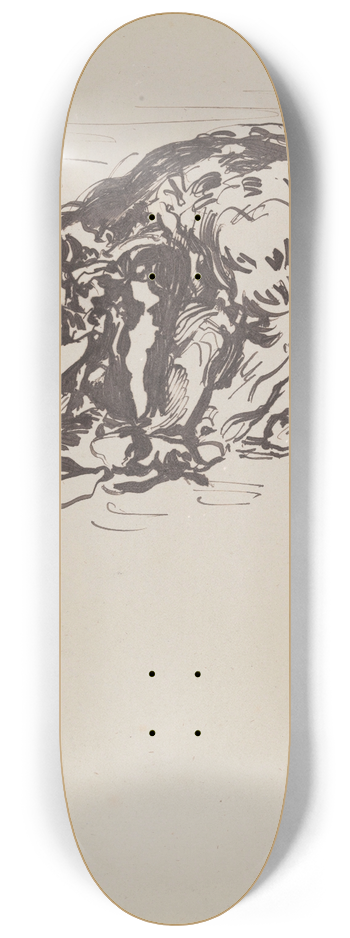 James Ensor - Lioness Devouring her Prey 8.25 inch art skate deck