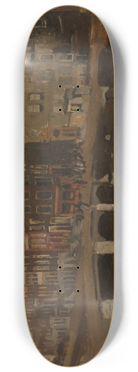 George Hendrik Breitner - The Rokin, Amsterdam 8.25 inch art skate deck