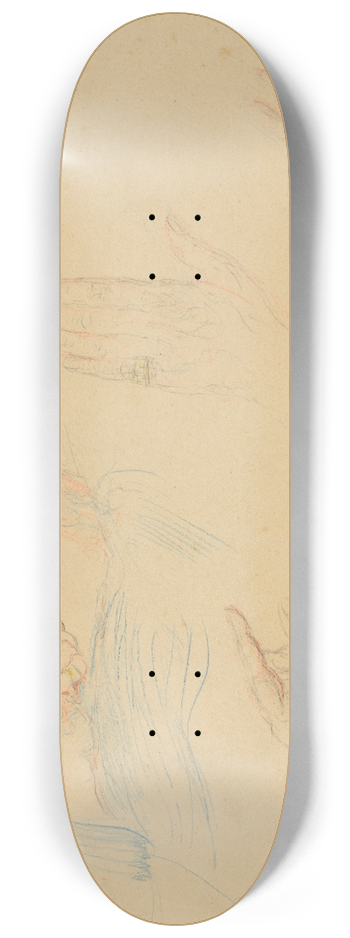 James Ensor - Mijn handen 8.25 inch art skate deck
