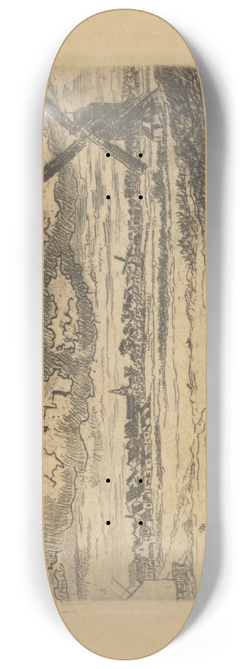 James Ensor - Molen te Slykens 8.25 inch art skate deck