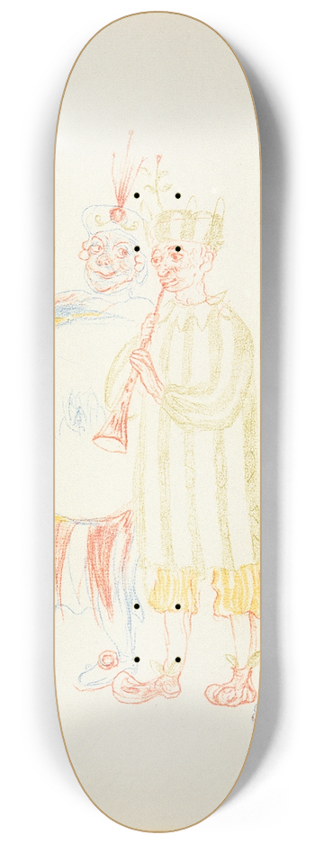 James Ensor - Muzikanten 8.25 inch art skate deck