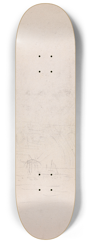 James Ensor - Outline of a Marine 8.25 inch art skate deck