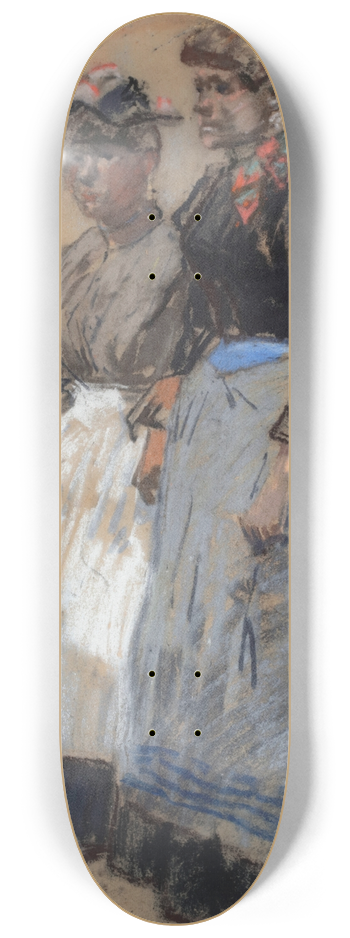 George Hendrik Breitner - Twee Waspitten 8.25 inch art skate deck