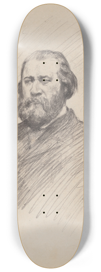 James Ensor - The Painter Jean Franois Millet 8.25 inch art skate deck