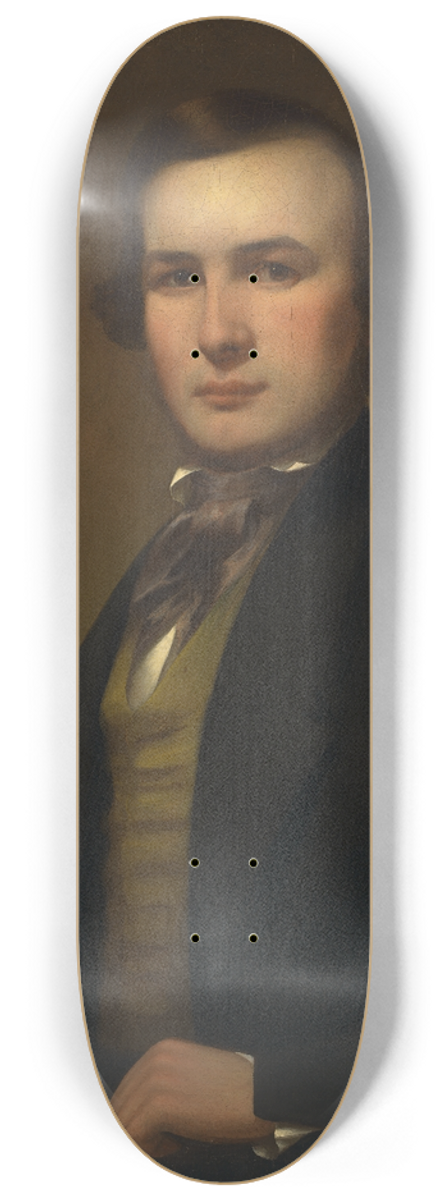 George Henry Durrie - Self-Portrait 8.25 inch art skate deck