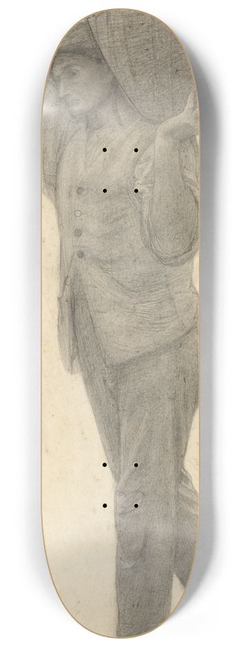 James Havard Thomas - Man Carrying Basket of Earh 8.25 inch art skate deck