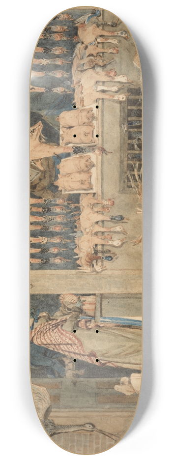 James Pollard - The Poultry Market 8.25 inch art skate deck