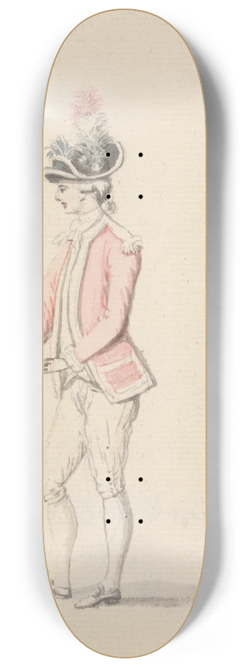 James Roberts - Officer with Cockade and Sword 8.25 inch art skate deck
