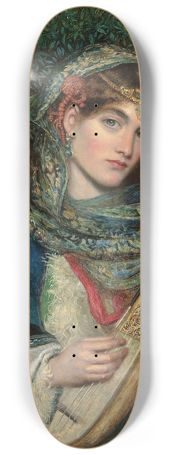 James Smetham - The Mandolin 8.25 inch art skate deck