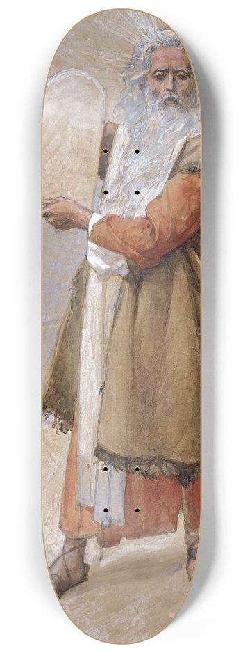 James Tissot - Moses and the Ten Commandments 8.25 inch art skate deck